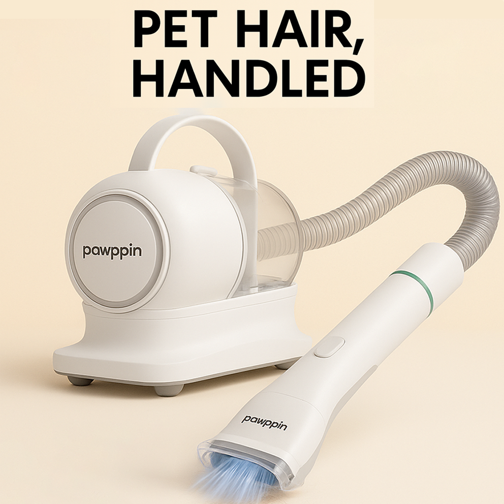 Pawppin Pro Pet Vacuum & Grooming Kit